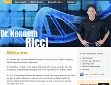 Tablet Screenshot of drkenricci.com